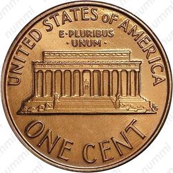 1 цент 1987 - Реверс