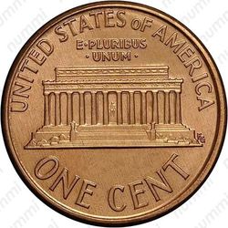 1 цент 1990 - Реверс