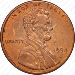 1 цент 1994 - Аверс