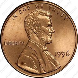 1 цент 1996 - Аверс