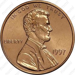 1 цент 1997 - Аверс