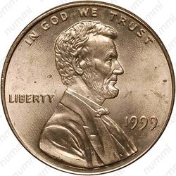 1 цент 1999 - Аверс