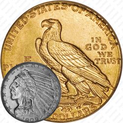 5 долларов 1909, голова индейца