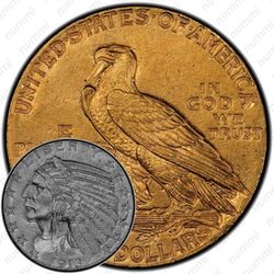 5 долларов 1913, голова индейца