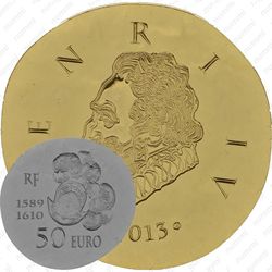 50 евро 2013, Генрих IV