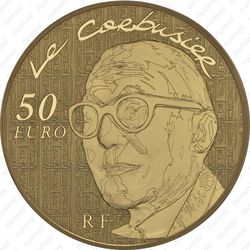 50 евро 2015, Ле Корбюзье