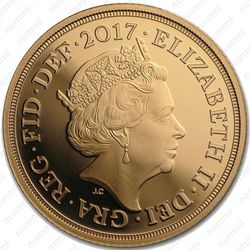 1/4 соверена 2017, современный соверен