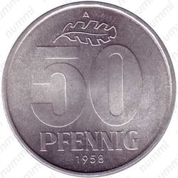 50 пфеннигов 1958, A