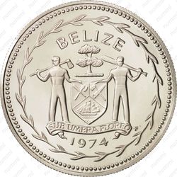 1 доллар 1974, красный ара