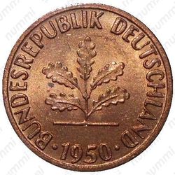1 пфенниг 1950