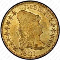 10 долларов 1801