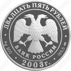 25 рублей 2003, карта плавания