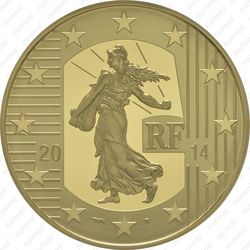 100 евро 2014, сеятельница