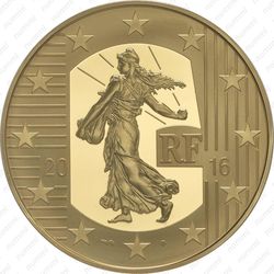 100 евро 2016, сеятельница