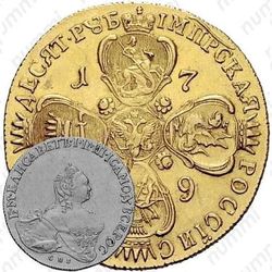 10 рублей 1759, СПБ-BS