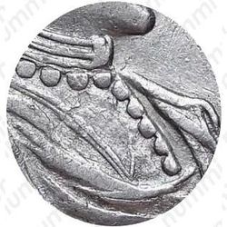 полтина 1721, портрет в наплечниках, без пальмовой ветви на груди