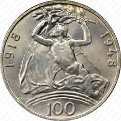 100 крон 1948, 30 лет независимости