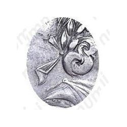 полтина 1702, портрет старого образца, малая голова, венок с лентой