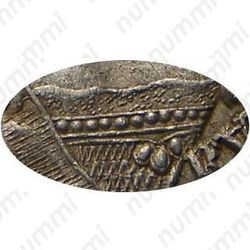 полтина 1737, тип 1735 года, с кулоном на груди, крест державы узорчатый