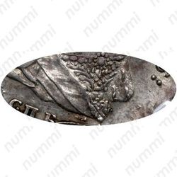 полтина 1743, СПБ, поясной портрет