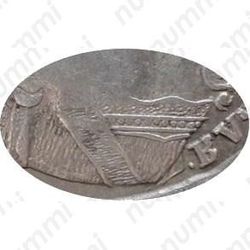 полтина 1735, без кулона на груди