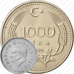 1000 лир 1990