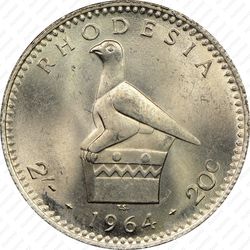 2 шиллинга - 20 центов 1964