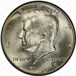 50 центов 1965 - Аверс