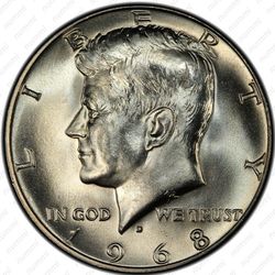 50 центов 1968 - Аверс