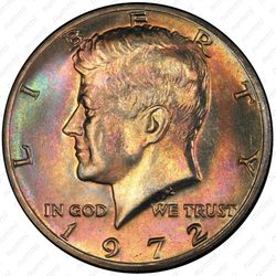 50 центов 1972 - Аверс