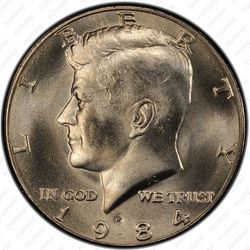 50 центов 1984 - Аверс