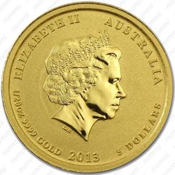 5 долларов 2013, год змеи