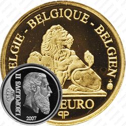12,5 евро 2007, король Леопольд II