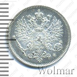 25 пенни 1915, S - Аверс