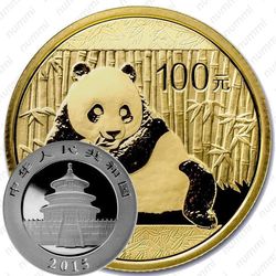 100 юаней 2015, панда