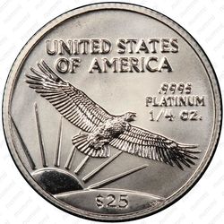 25 долларов 2001, американский орёл (платина)