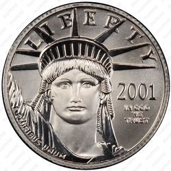 25 долларов 2001, американский орёл (платина)