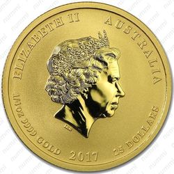 25 долларов 2017, год петуха