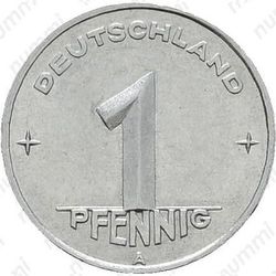 1 пфенниг 1950, ГДР