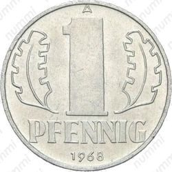 1 пфенниг 1968, A