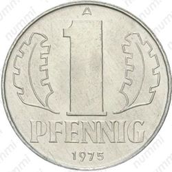 1 пфенниг 1975, А