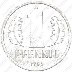 1 пфенниг 1983, А