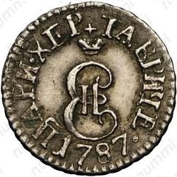 2 копейки 1787, ТМ - Аверс