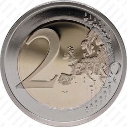 2 евро 2012, 10 лет наличного евро (Кипр) - Реверс