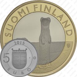 5 евро 2015, горностай