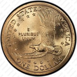 1 доллар 2007, Сакагавея - Реверс