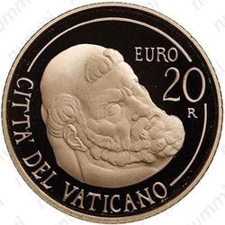 20 евро 2011, голова Святого Петра