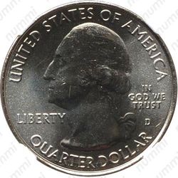 25 центов 2010, парк Йосемити - Аверс