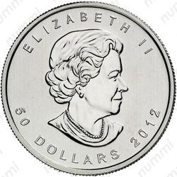 50 долларов 2012, кленовый лист