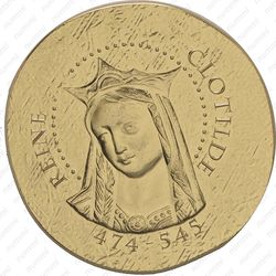 50 евро 2016, королева Клотильда